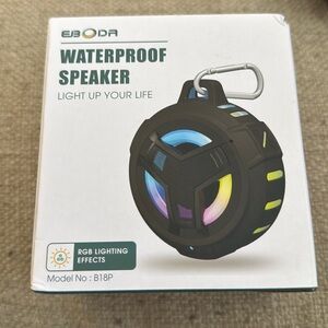 NEW. Eboda Waterproof Shower Speaker. Portable LED Light.